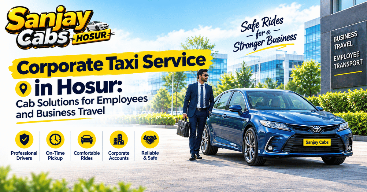 Corporate Taxi Service in Hosur Cab Solutions for Employees and Business Travel