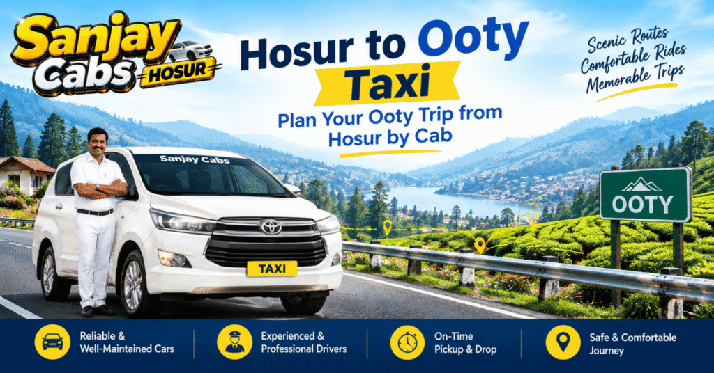 Hosur to Ooty Taxi Plan Your Ooty Trip from Hosur by Cab