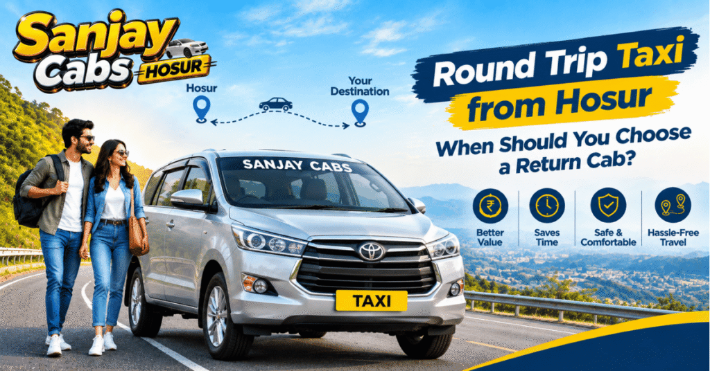 Round Trip Taxi from Hosur When Should You Choose a Return Cab